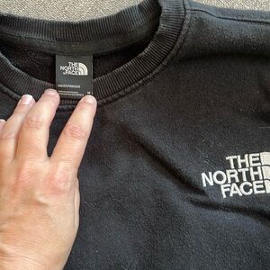 North face unisex black sweatshirt